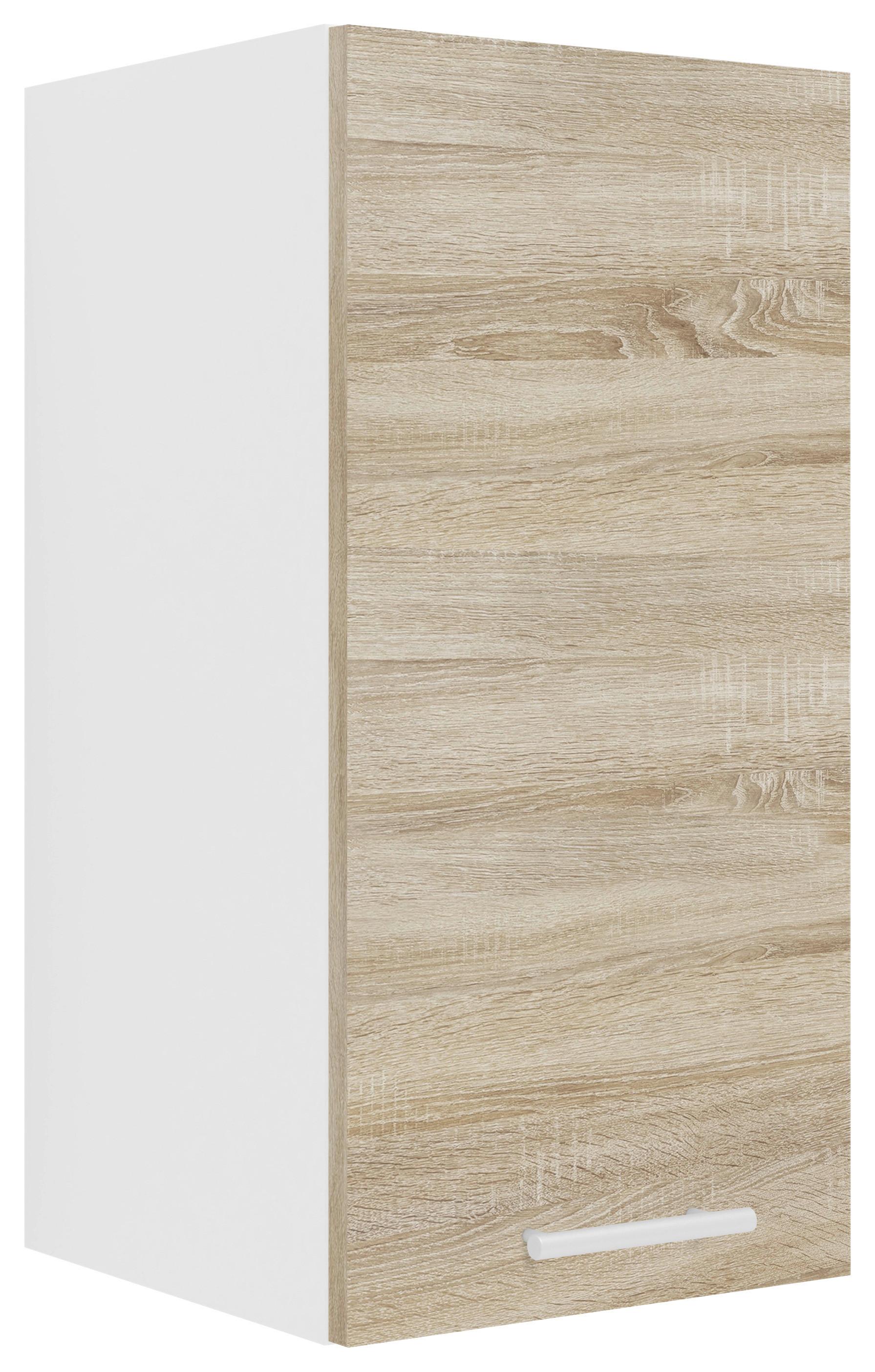 Küchenoberschränke Esilo B: 30 Cm Weiß/eiche Dekor - Weiß/Sonoma Eiche, KONVENTIONELL, Holzwerkstoff (30/60/31cm) - MID.YOU