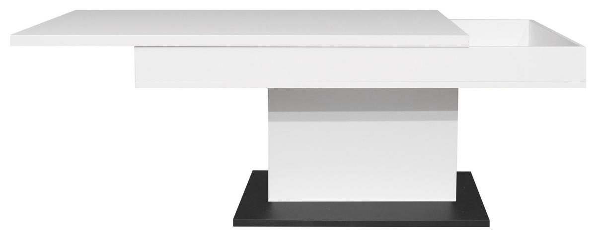 Couchtisch Lift Schwarz/Eiche Artisan B: 110cm - Schwarz/Eiche Artisan, Design, Holzwerkstoff/Metall (110/58-77/60cm) - MID.YOU