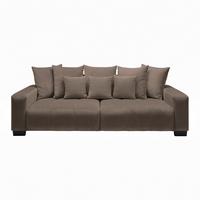 Velká pohovka MATTEO, hnědá tkanina LEGACY - černá/šedavě hnědá, Moderní, dřevo (246/93/124cm)