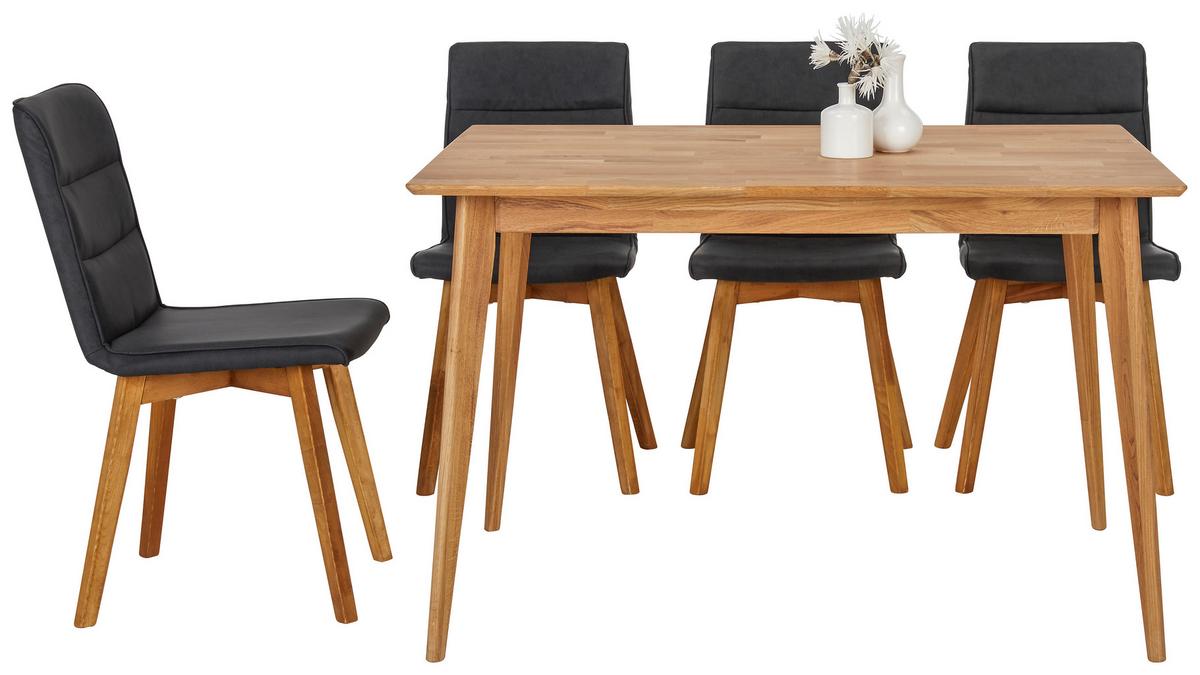 JEDÁLENSKÝ STÔL Rita, 120x80 cm, divý dub - farba duba, Konventionell, drevo (120/75/80cm) - Zandiara