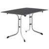 Gartentisch Klappbar Stahl L: 120cm - Anthrazit/Graphitfarben, MODERN, Holzwerkstoff/Metall (120/80/73cm) - Sieger