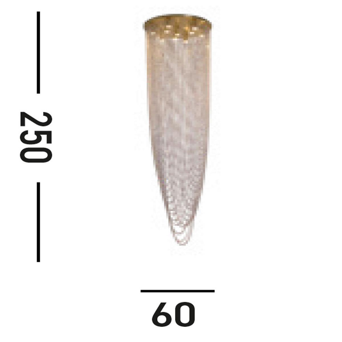Függőlámpa 10883-10sb Swoop - sárgarézszínű/áttetsző, Lifestyle, üveg/fém (65/250cm) - Searchlight