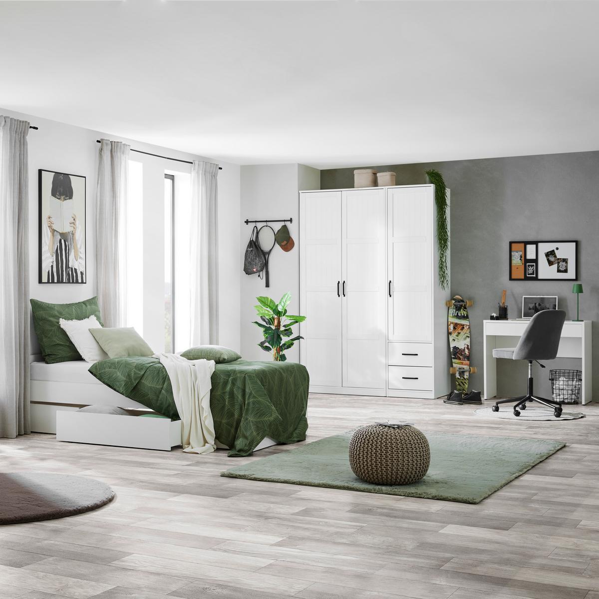 DEKA EL SOL, 150/200cm, biela - biela, textil (150/200cm) - Modern Living