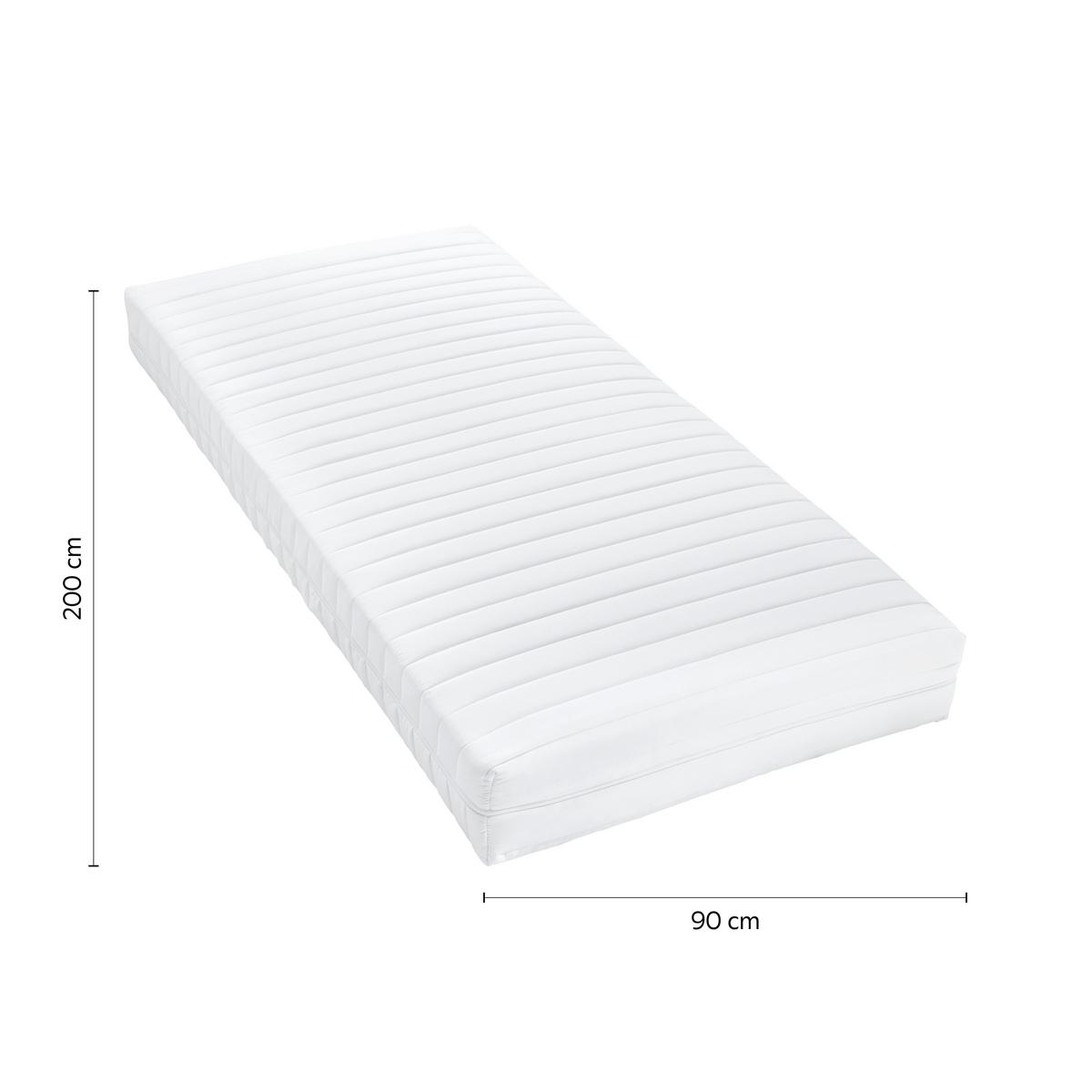 Pružinový matrac s pamäťovou penou Memory Elastic  90x200 - biela, Modern (90/200cm) - Bessagi Home