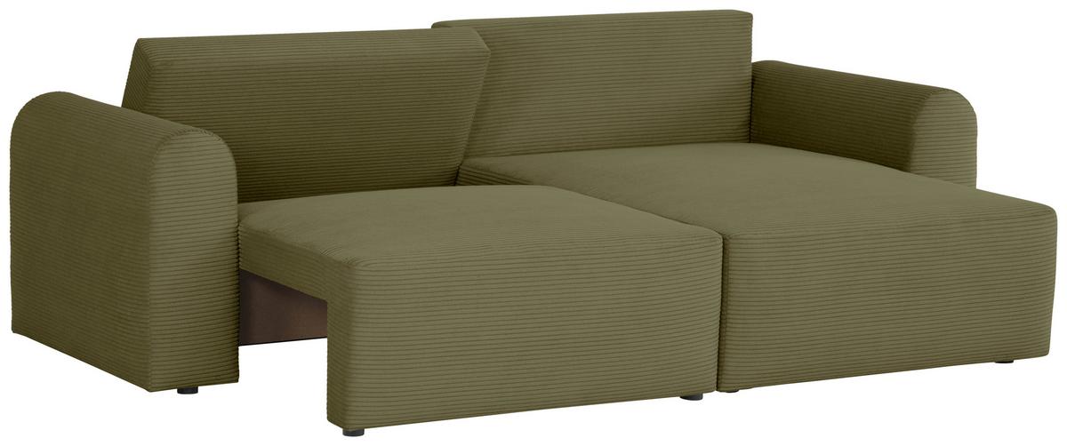 Ecksofa Joni Olivgrün S: 250 cm - Olivgrün, Design, Textil (250/151cm) - MID.YOU