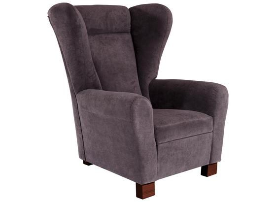 Kreslo Ušiak Chandler - antracitová, Moderný, kov/drevo (95/109/97cm) - Ombra Kreslo Ušiak Chandler - antracitová, Moderný, kov/drevo (95/109/97cm) - Ombra