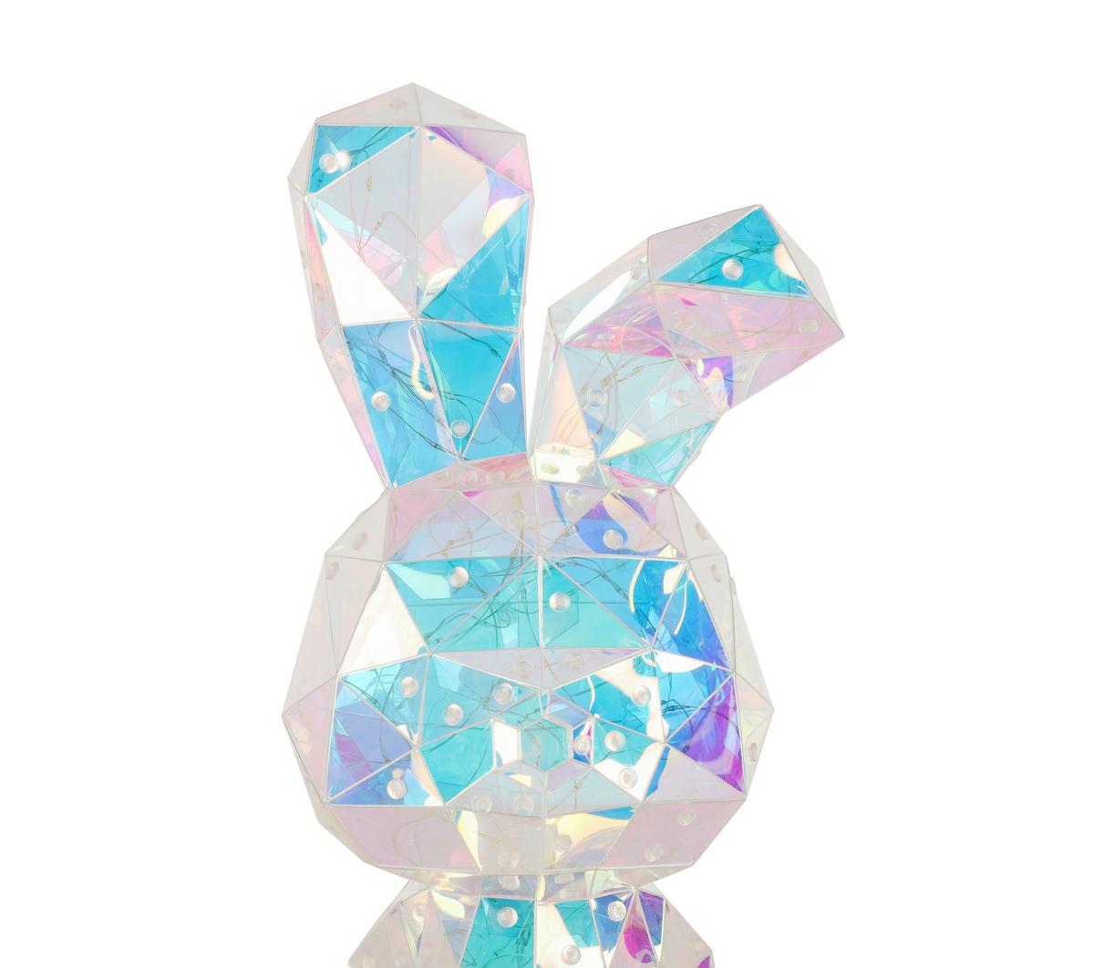 Led-dekoleuchte Bunny - Transparent, MODERN, Kunststoff (20/20/41cm) - BUNINO