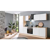 Küchenblock Classic Küchenblock - Weiß/Sonoma Eiche, KONVENTIONELL, Holzwerkstoff (280cm) - Menke