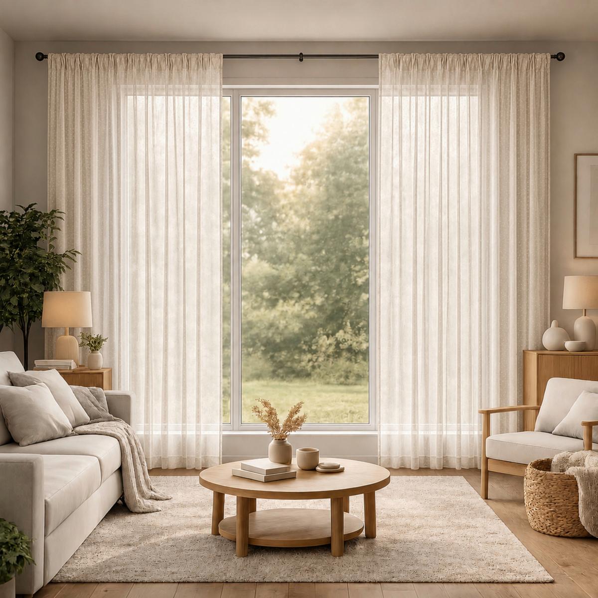 FERTIGVORHANG FELICIA - Beige, MODERN, Textil (140/245cm) - Luca Bessoni