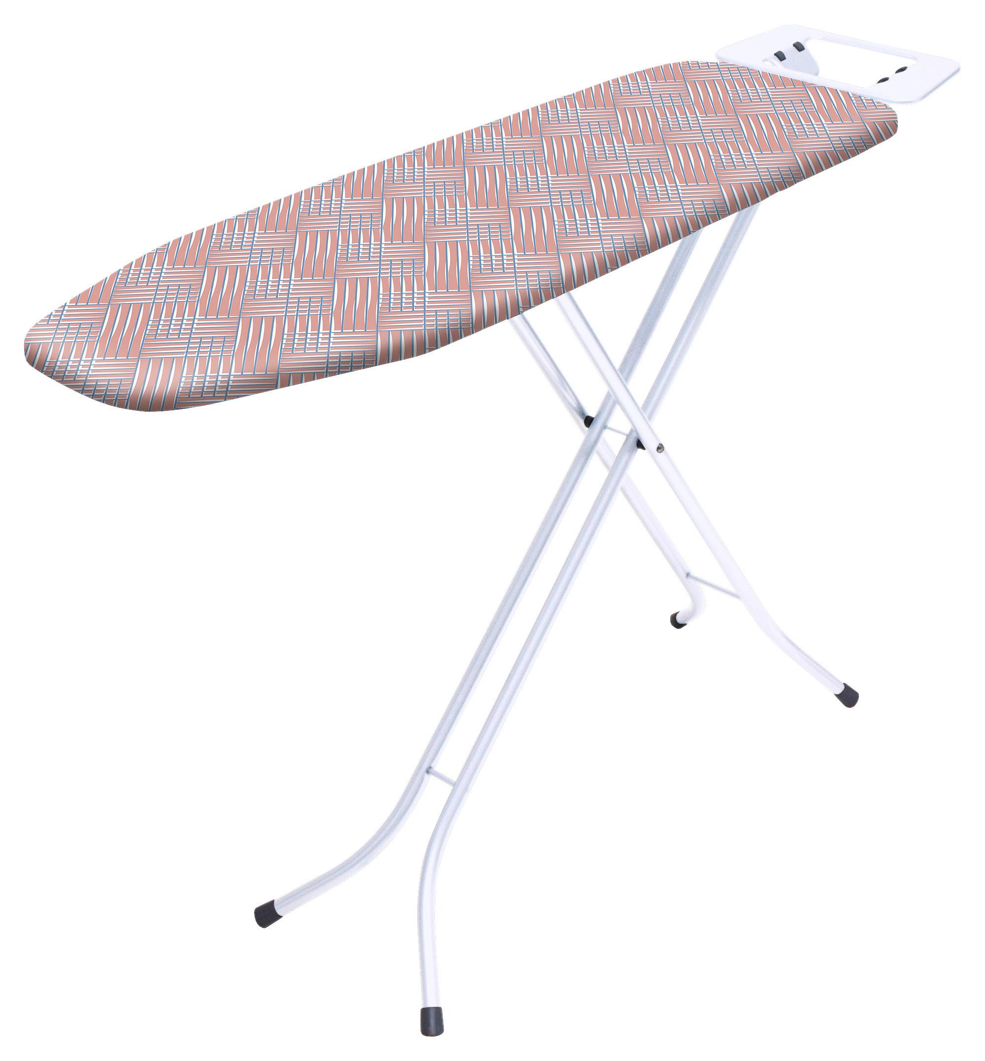 Vasalódeszka Benny Pink - pink/fehér, Basics, textil (131/90/36cm) - Homezone