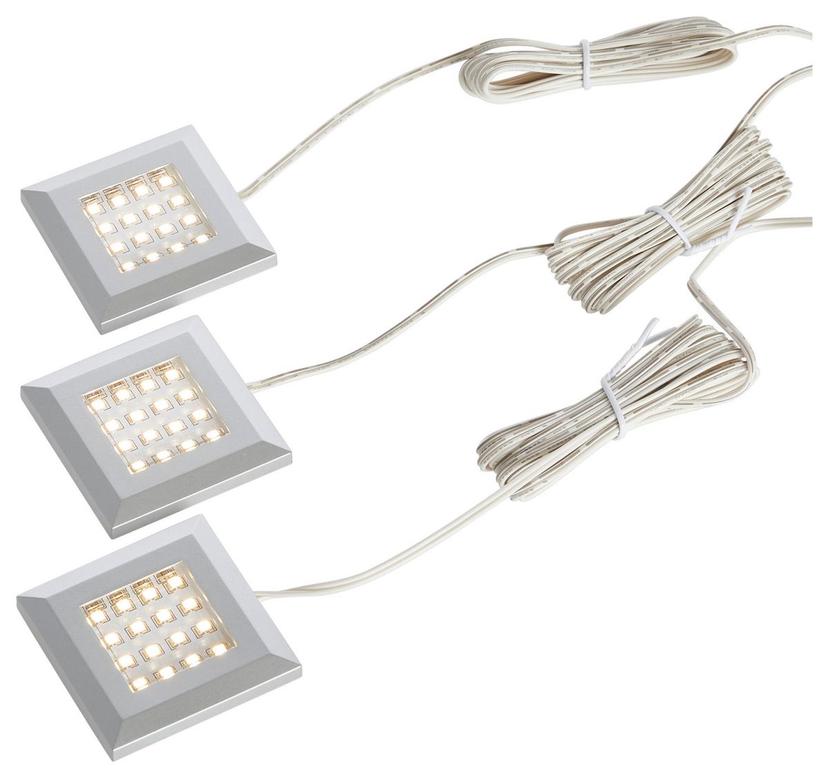 LED-SPOT-SET KANSAS - Schwarz/Weiß, KONVENTIONELL, Kunststoff (5,5/1/5,5cm) - Livetastic