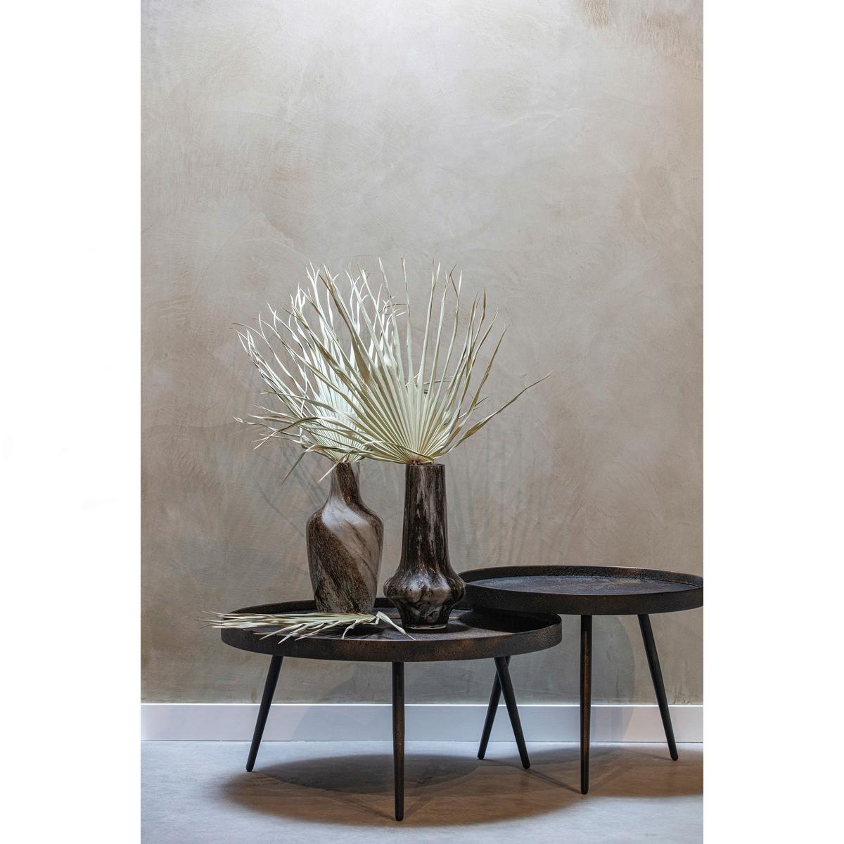 Beistelltisch Bounds Gold/Zinkfarben L: 76cm - Goldfarben/Zinkfarben, Design, Holzwerkstoff/Metall (76/76/40cm) - Livetastic