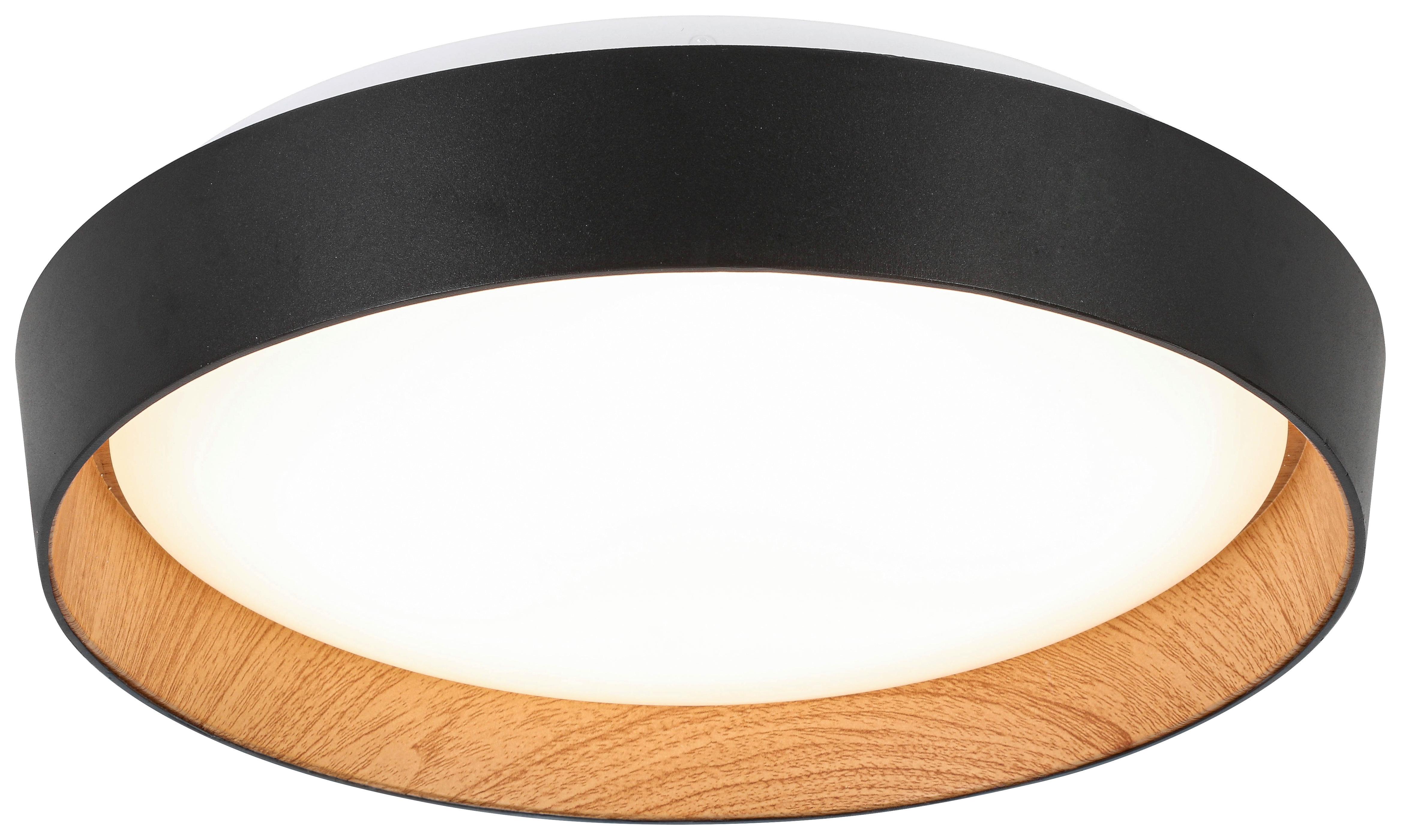 STROPNÍ LED SVÍTIDLO LIA - bílá, Konvenční, kov/dřevo (39/7cm) - Mömax