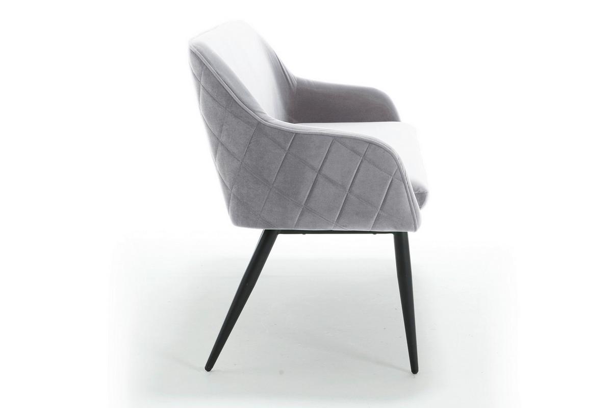 Sitzbank Grau B: 160 cm - Schwarz/Grau, MODERN, Textil (160/85/61cm) - Livetastic