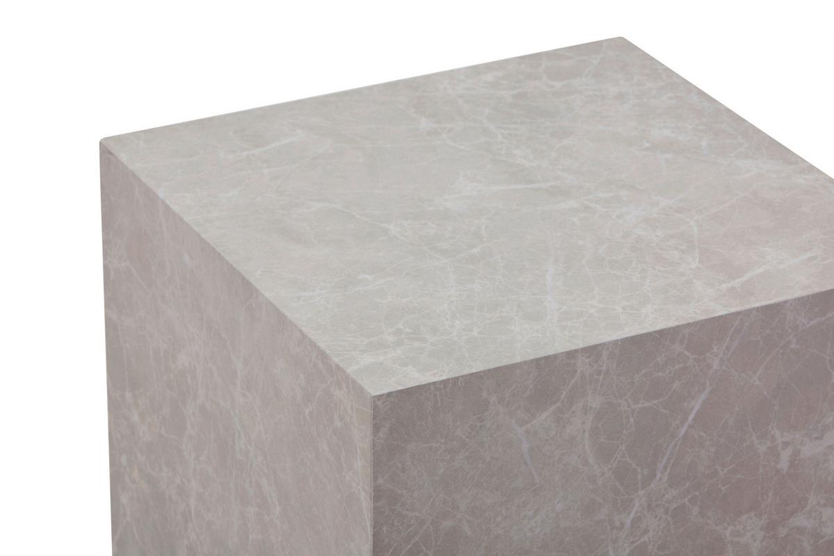 Beistelltisch Cuboid 225 Hellgrau B: 40 cm - Hellgrau, Design, Holzwerkstoff (40/40/45,5cm) - Kayoom
