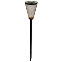 Solarleuchte mit Erdspieß Lani 1xled Warmweiß H: 76cm - Kupferfarben, KONVENTIONELL, Kunststoff/Metall (13/13/76cm) - Homezone