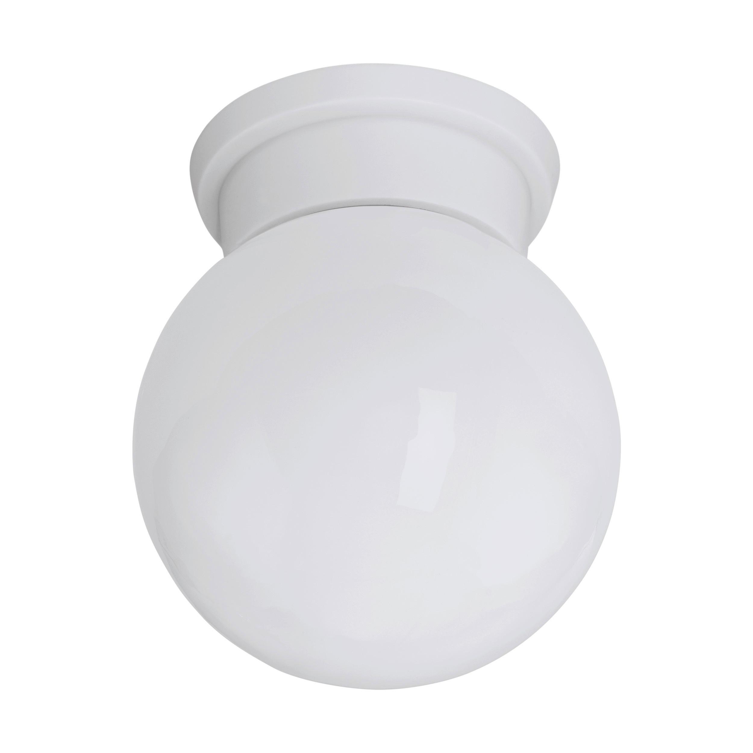 Deckenleuchte Durelo Ø 16 Cm, 1-Flammig, Rund - Weiß, Basics, Glas/Kunststoff (16/19,5cm) - Eglo