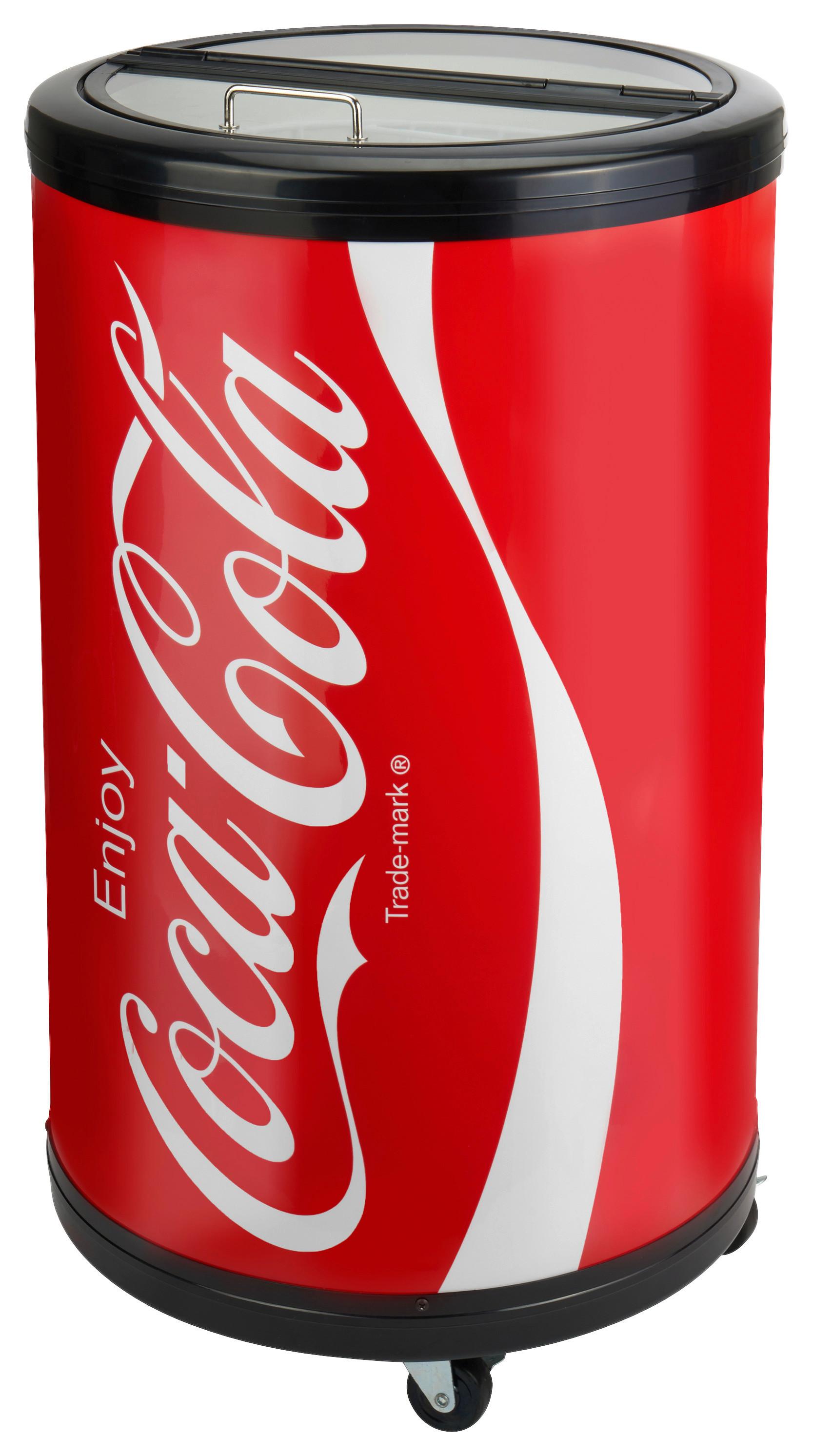 Kühlschrank Coca Cola Partycooler - Rot/Weiß, Trend, Kunststoff/Metall (51/71cm)
