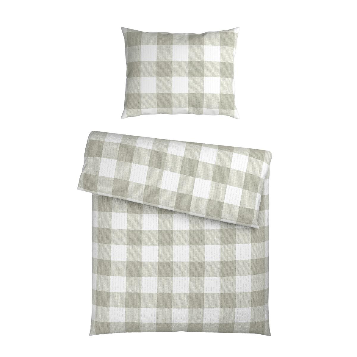 Bettwäsche Selina - Beige/Weiß, ROMANTIK / LANDHAUS, Textil - James Wood
