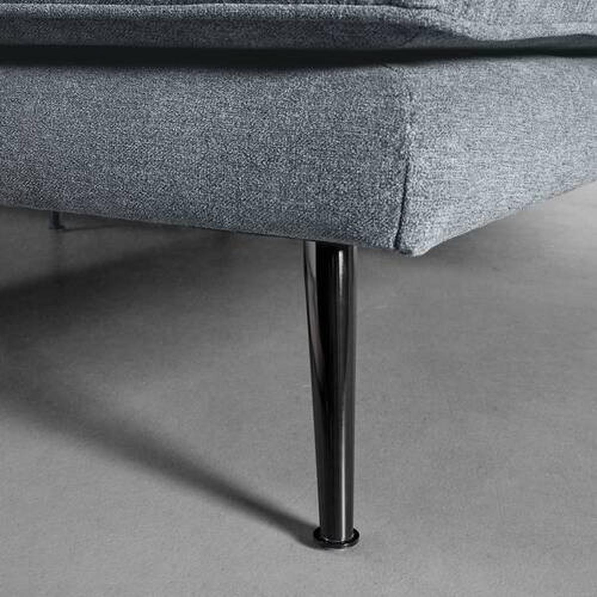 Sedací souprava DUNJA - šedá, Moderní, kov/dřevo (295/89/161cm) - P & B