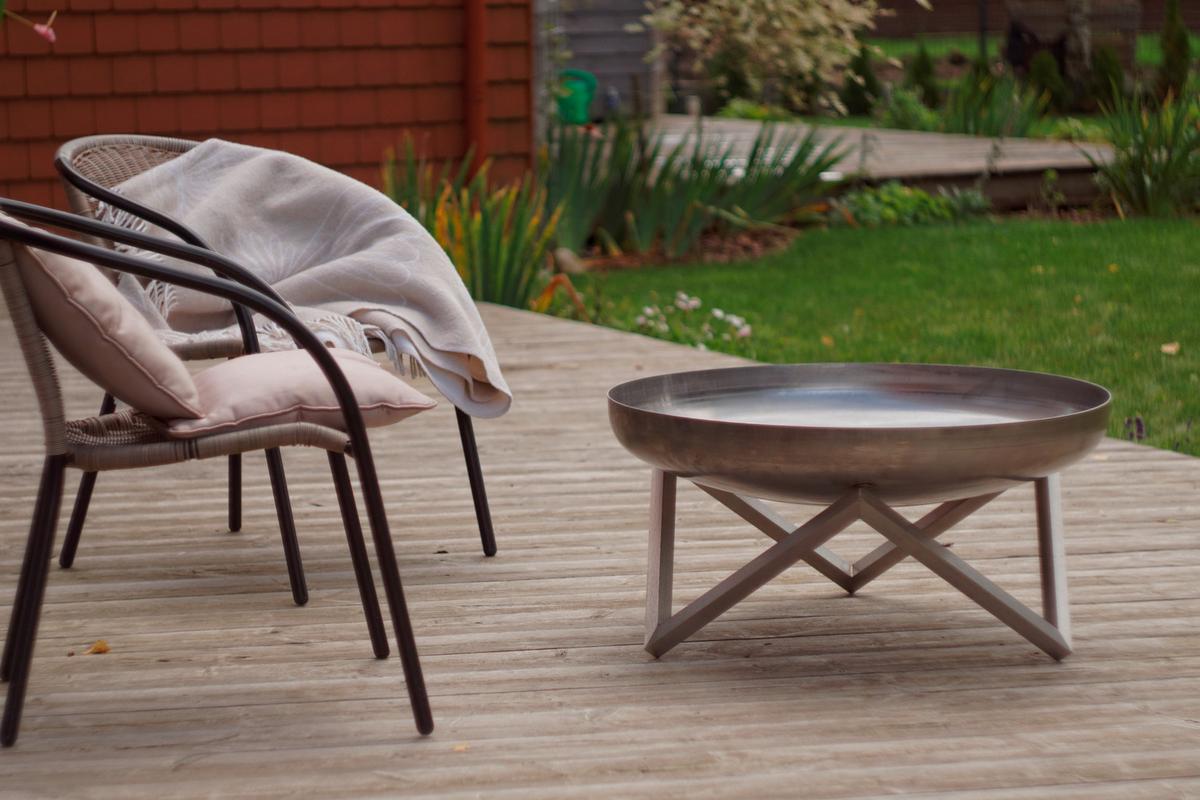 Feuerschale Design Z XXL, Edelstahl - Edelstahlfarben, Basics, Metall (63/63/36cm)