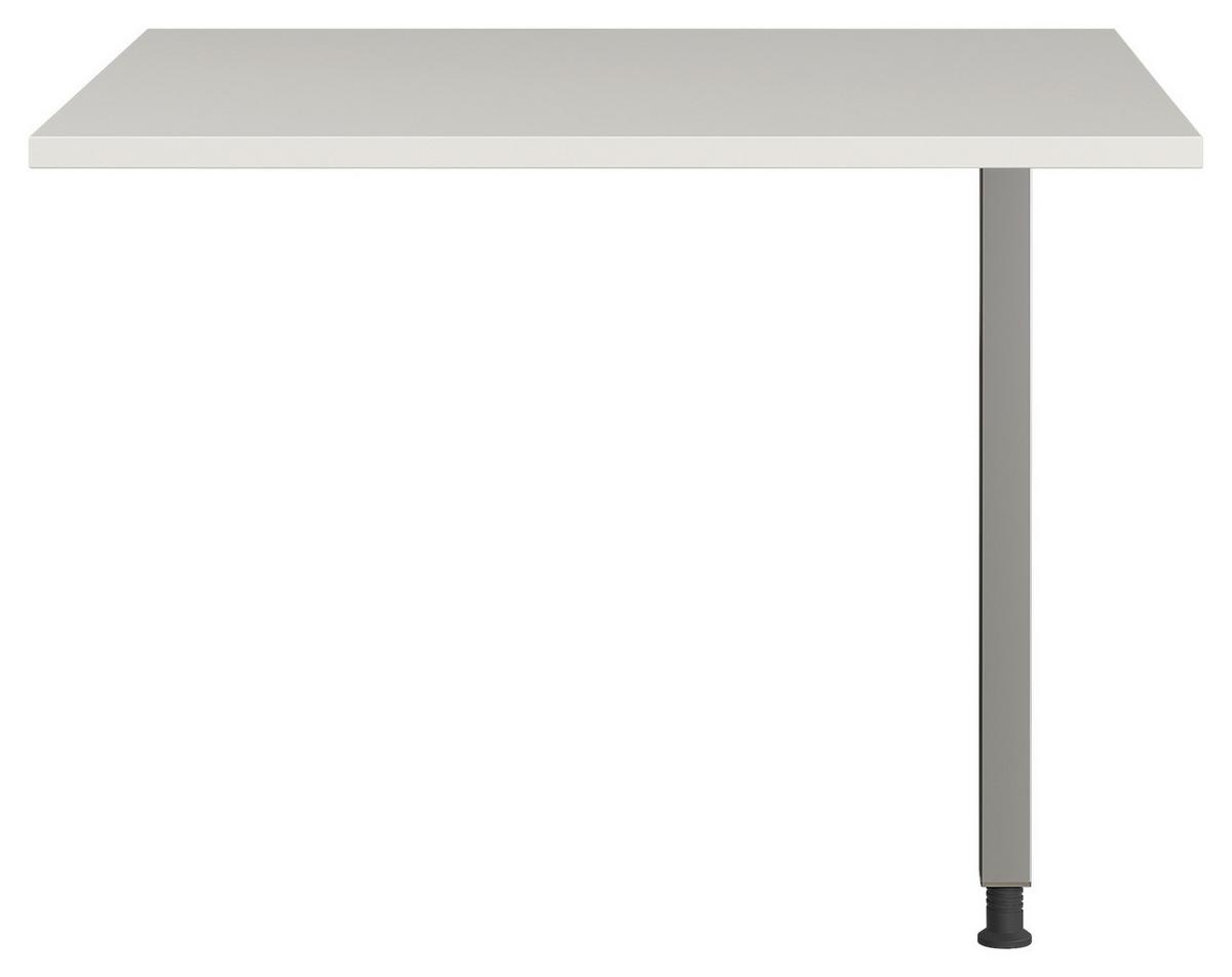 Eckverbindungsplatte B 80 H 70-80 cm Gw-Profi, Grau - Silberfarben, KONVENTIONELL, Holzwerkstoff/Metall (80/80/70-80cm) - Germania