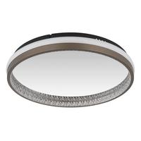 Led Mennyezeti Lámpa 67179d Della - fekete/sötétszürke, Konventionell, műanyag/fém (39,7/6cm) - Globo