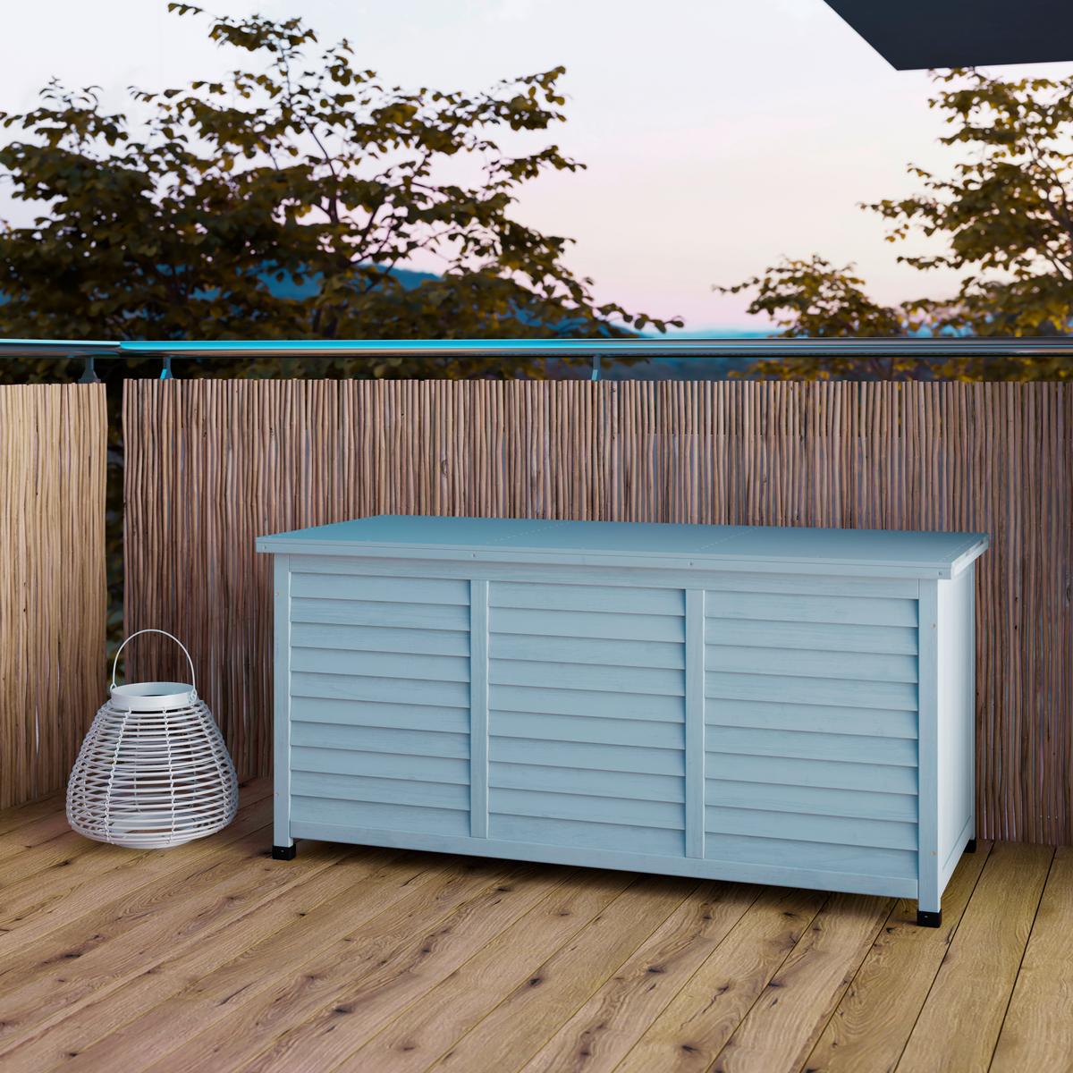 BOX NA VANKÚŠE JORIS - sivá, Modern, drevo (127/60/56cm) - Bessagi Garden