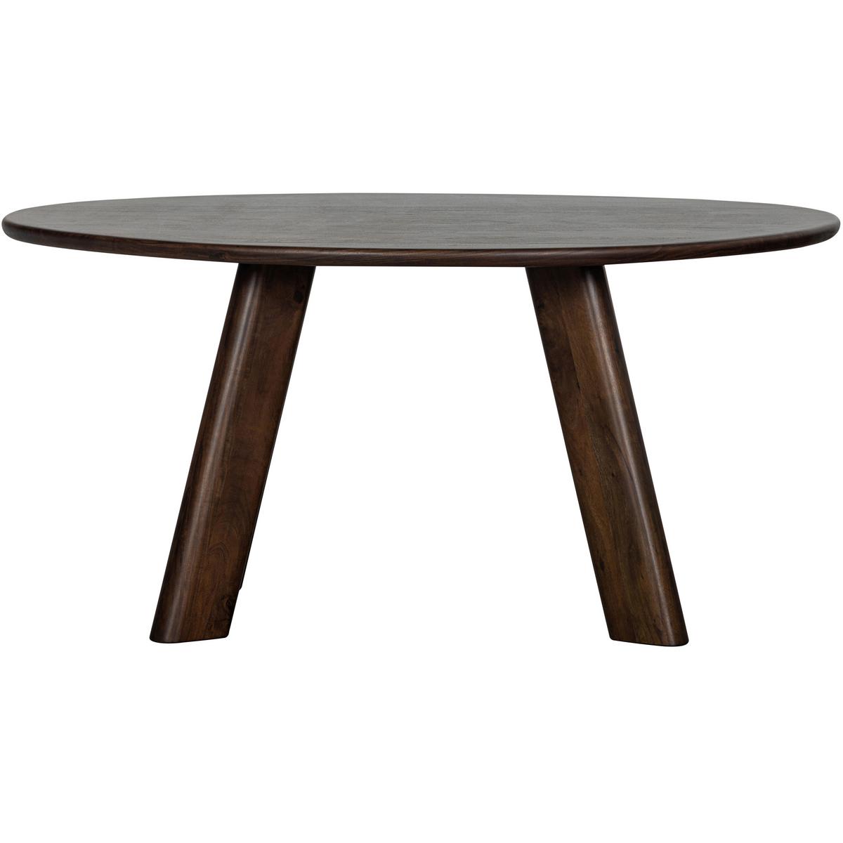 ESSTISCH Roundly Walnussfarben L: 160cm - Walnussfarben, MODERN, Holz (160/110/76cm) - Livetastic