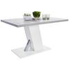 Esstisch Severin 138x90 Cm Grau/weiß - Weiß/Grau, MODERN, Holzwerkstoff (138/76/90cm)