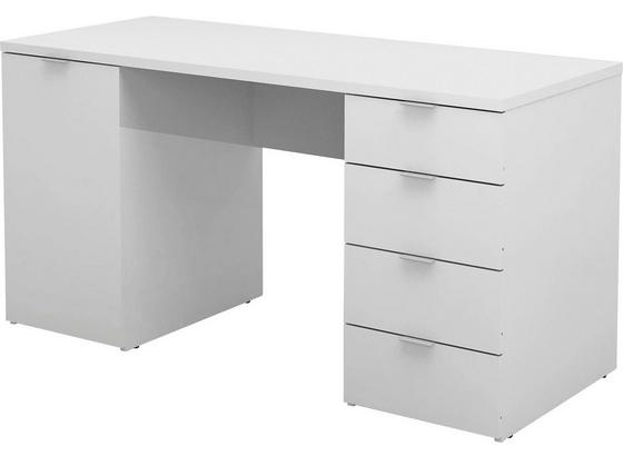 Písací Stôl Larry Ii - biela, Moderný, drevený materiál (145/75/60cm) Písací Stôl Larry Ii - biela, Moderný, drevený materiál (145/75/60cm)