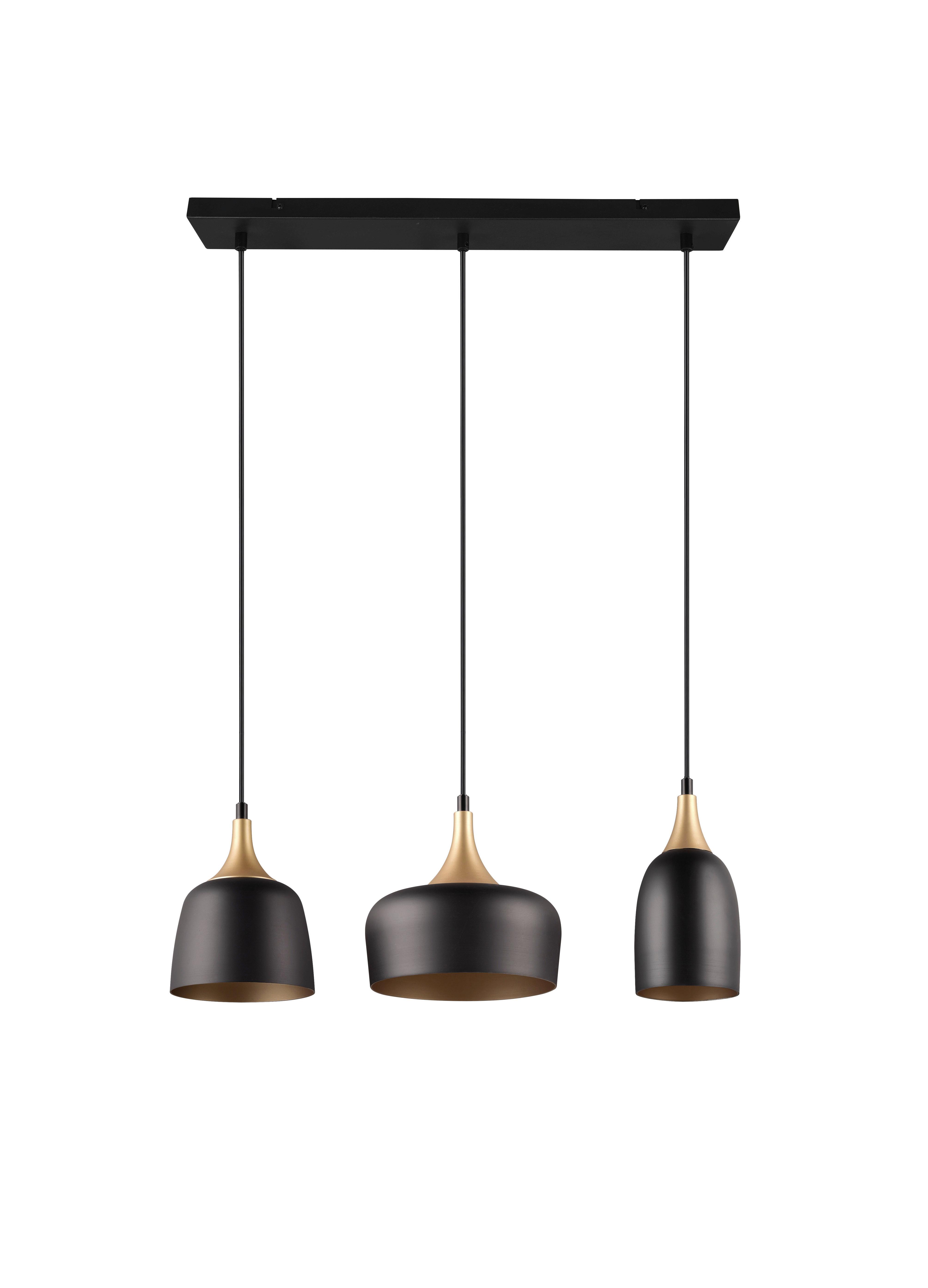 Pendelleuchte 310500332 Chiraz - Schwarz, Design, Metall (63/20/150cm) - Trio Leuchten