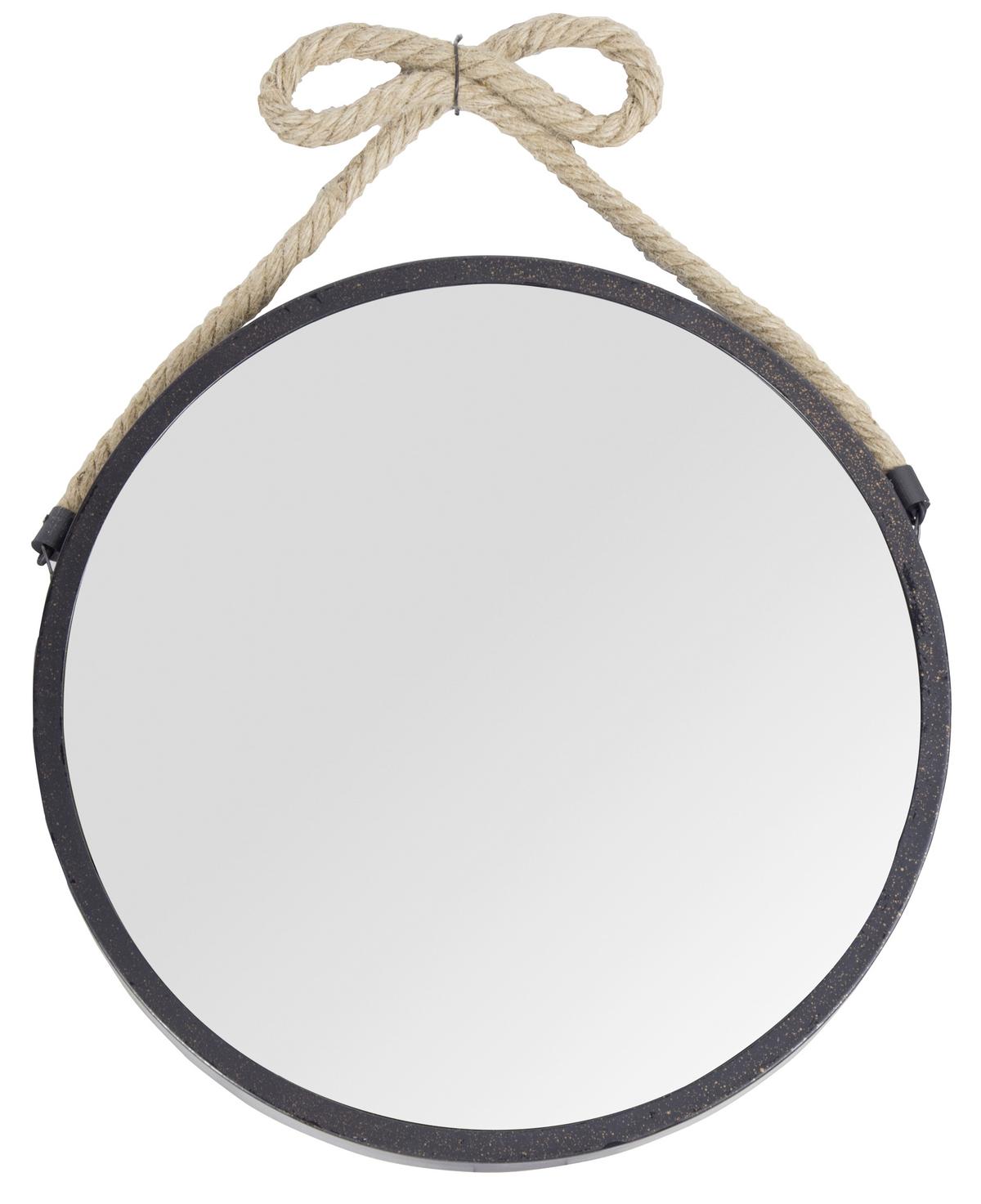 NÁSTĚNNÉ ZRCADLO HANNAH - černá, Moderní, kov/sklo (30/30/4cm) - Mömax