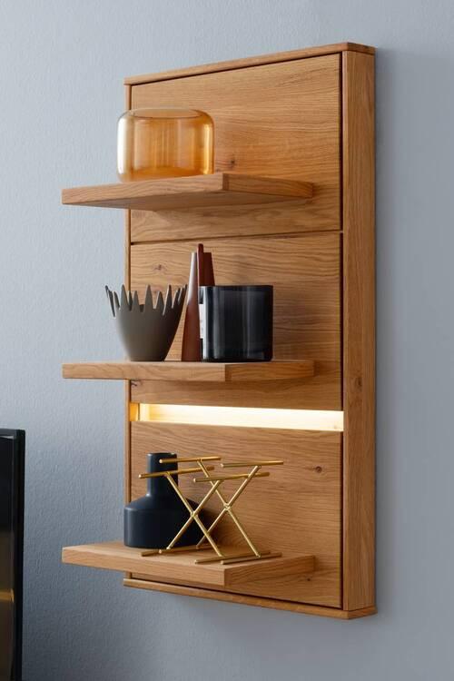 Wandboard Como B: 48 cm Wildeiche - Wildeiche, Natur, Holz/Holzwerkstoff (48/85/25cm) - MID.YOU