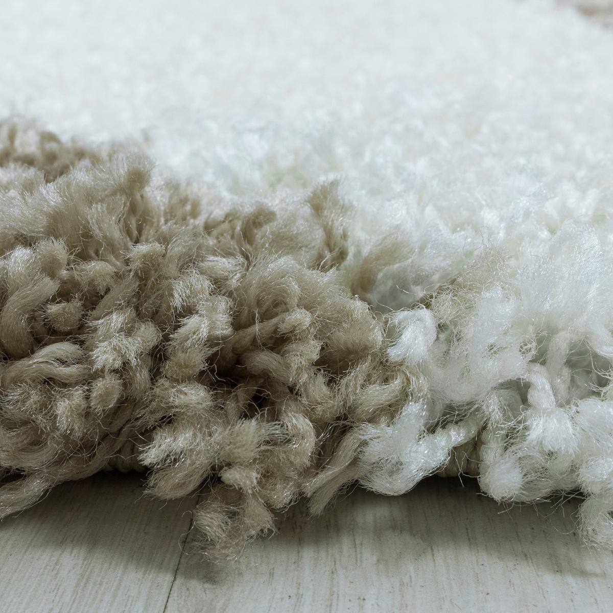 Hochflor Teppich Beige Naturfaser Tango Ø 200 cm - Beige, Design, Textil (200cm)