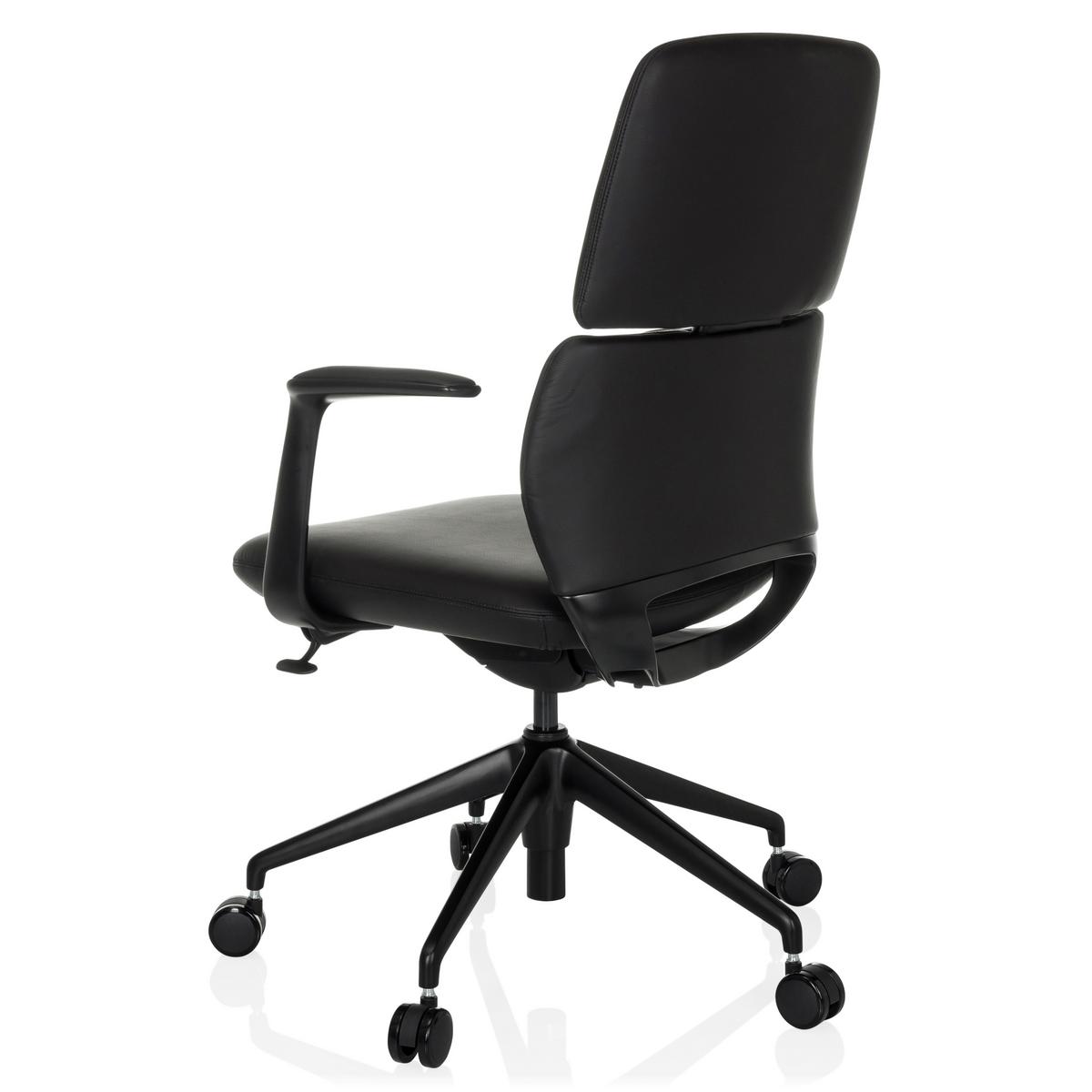 Drehstuhl Schwarz B: 62 cm - Schwarz, MODERN, Leder/Kunststoff (62/98-108/60cm) - MID.YOU