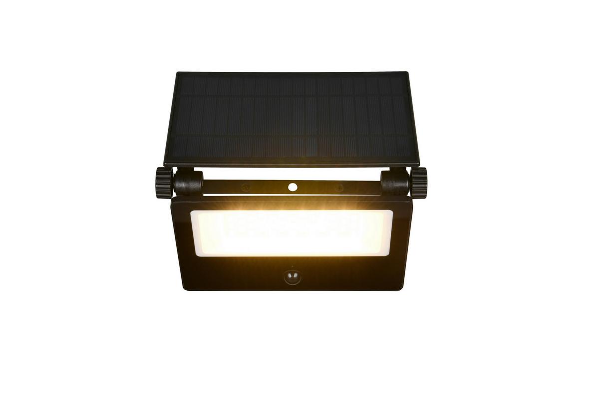 AUßENWANDLEUCHTE Touch On/Off, 3000-6000K - Schwarz/Weiß, Design, Glas/Metall (20,5/17,5/15,5cm)