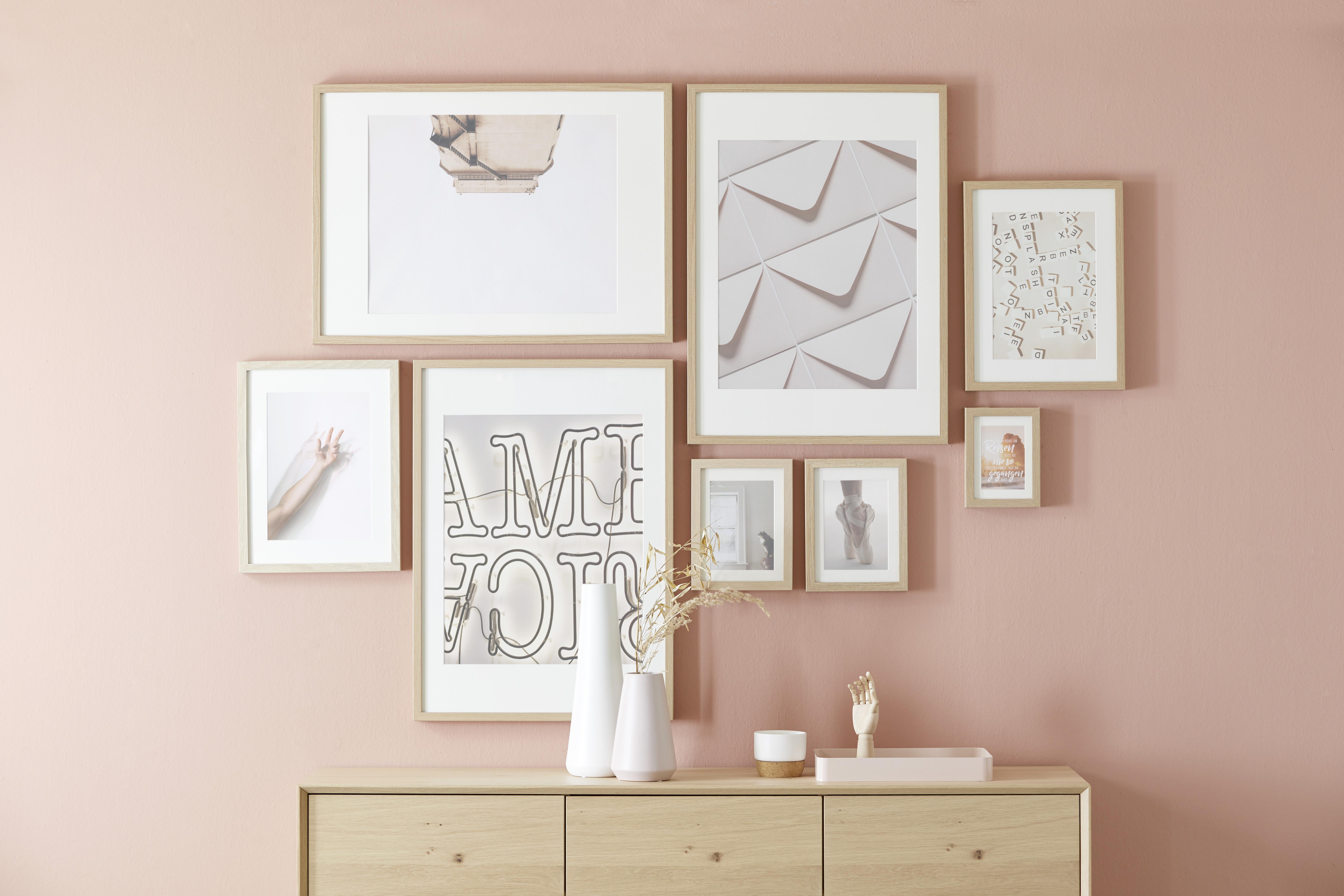 Rám Na Obrazy Gitta 50x70 Cm - barvy dubu, Moderní, dřevo/kompozitní dřevo (50/70cm) - Modern Living