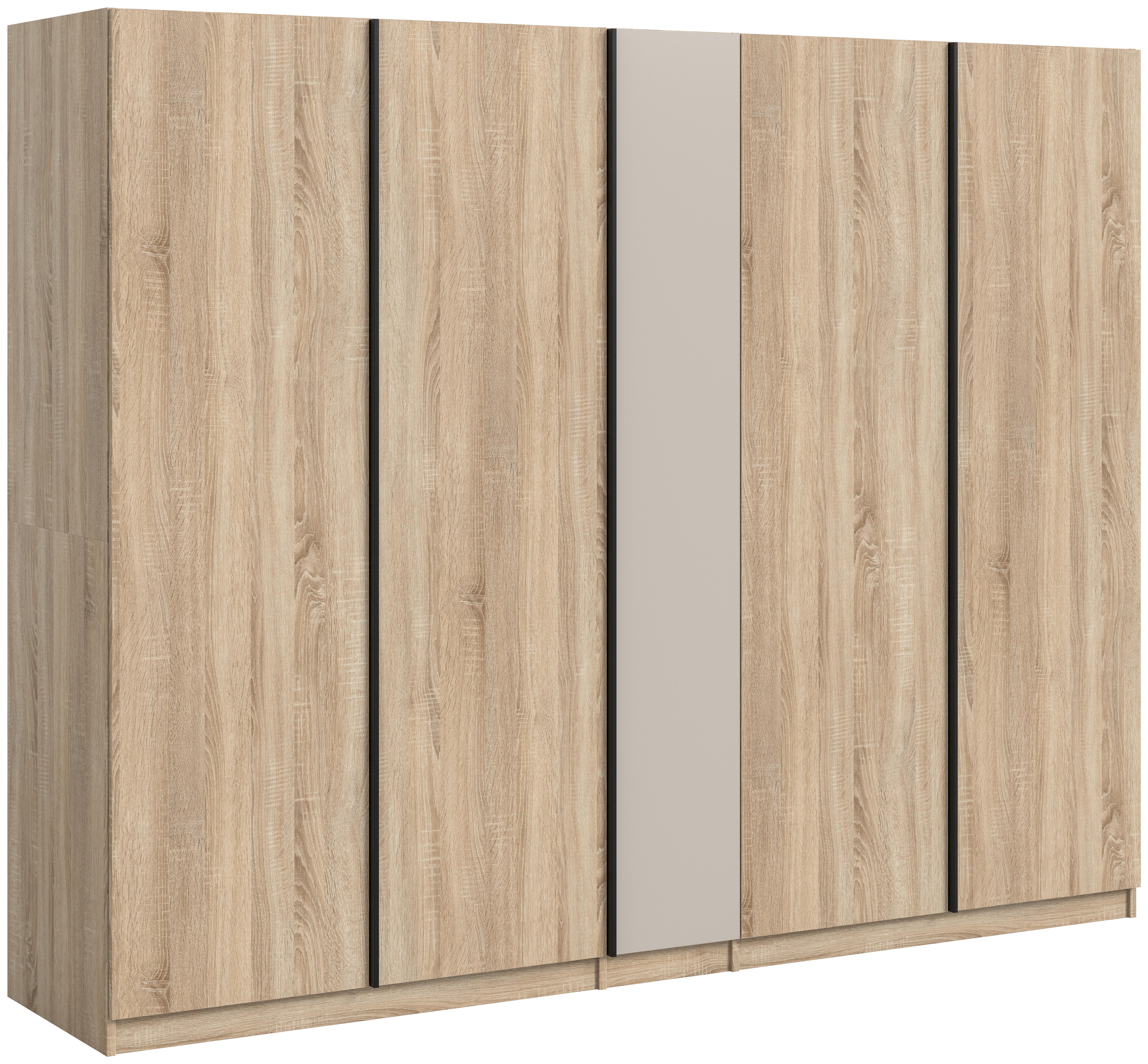 Drehtürenschrank Oakland Sonoma Eiche/Kashmir B: 230 cm