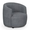 Polstersessel Pina Hellgrau Chenille - Hellgrau/Schwarz, Design, Textil (81/74/81cm) - Livetastic