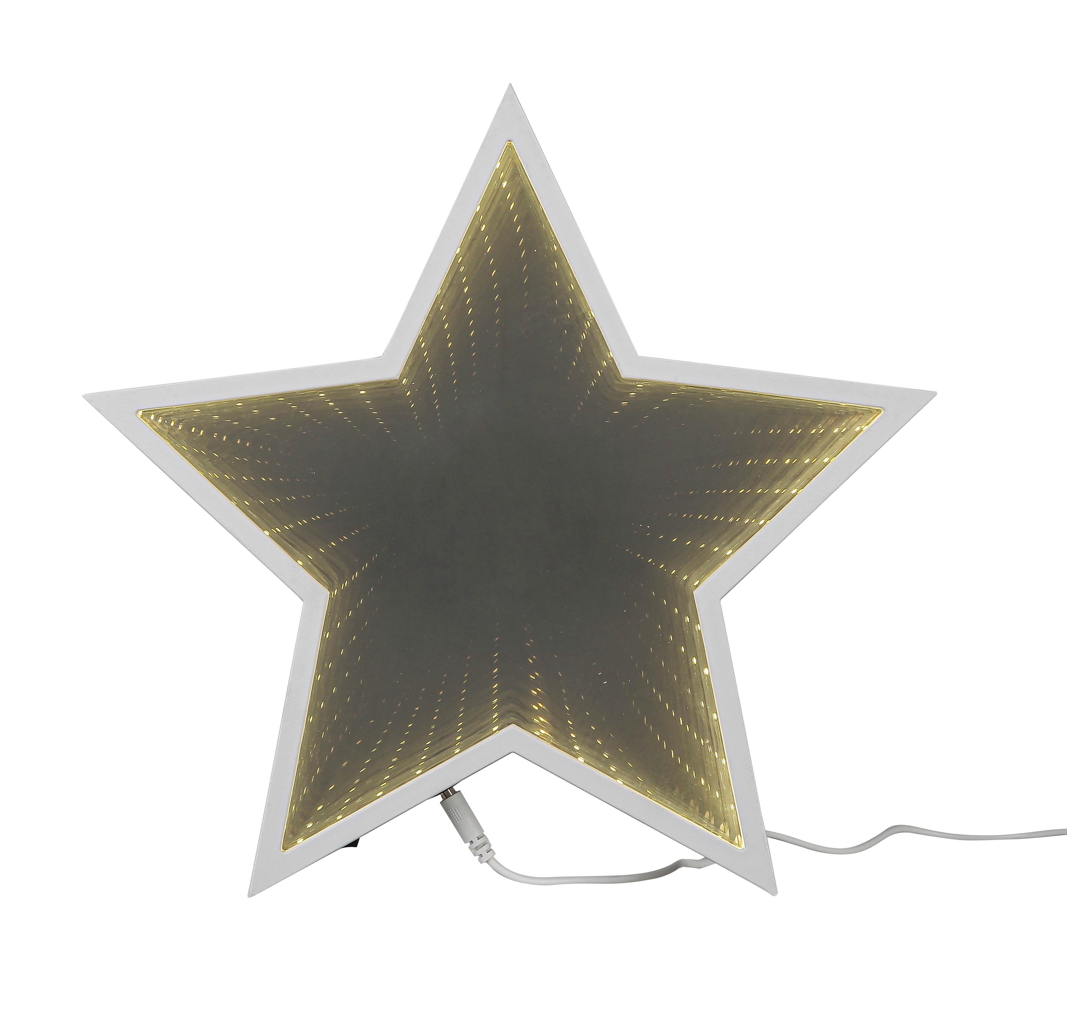 Led-dekoleuchte Luna - Transparent/Weiß, Basics, Kunststoff (28/5/29,5cm) - Luca Bessoni