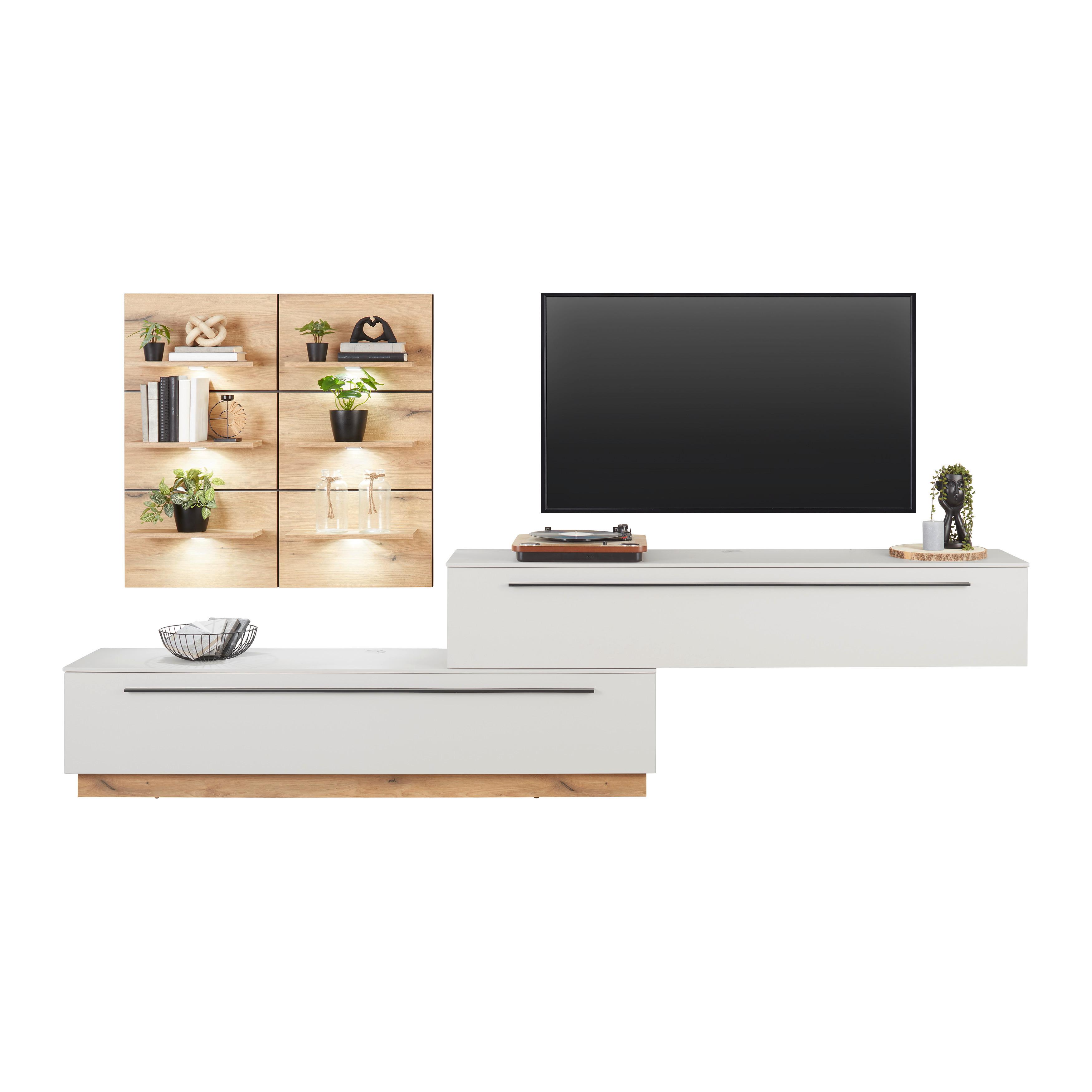 Stapelprogramm Mateo - Kaschmir/Eichefarben, MODERN, Holzwerkstoff (300/170/40cm)
