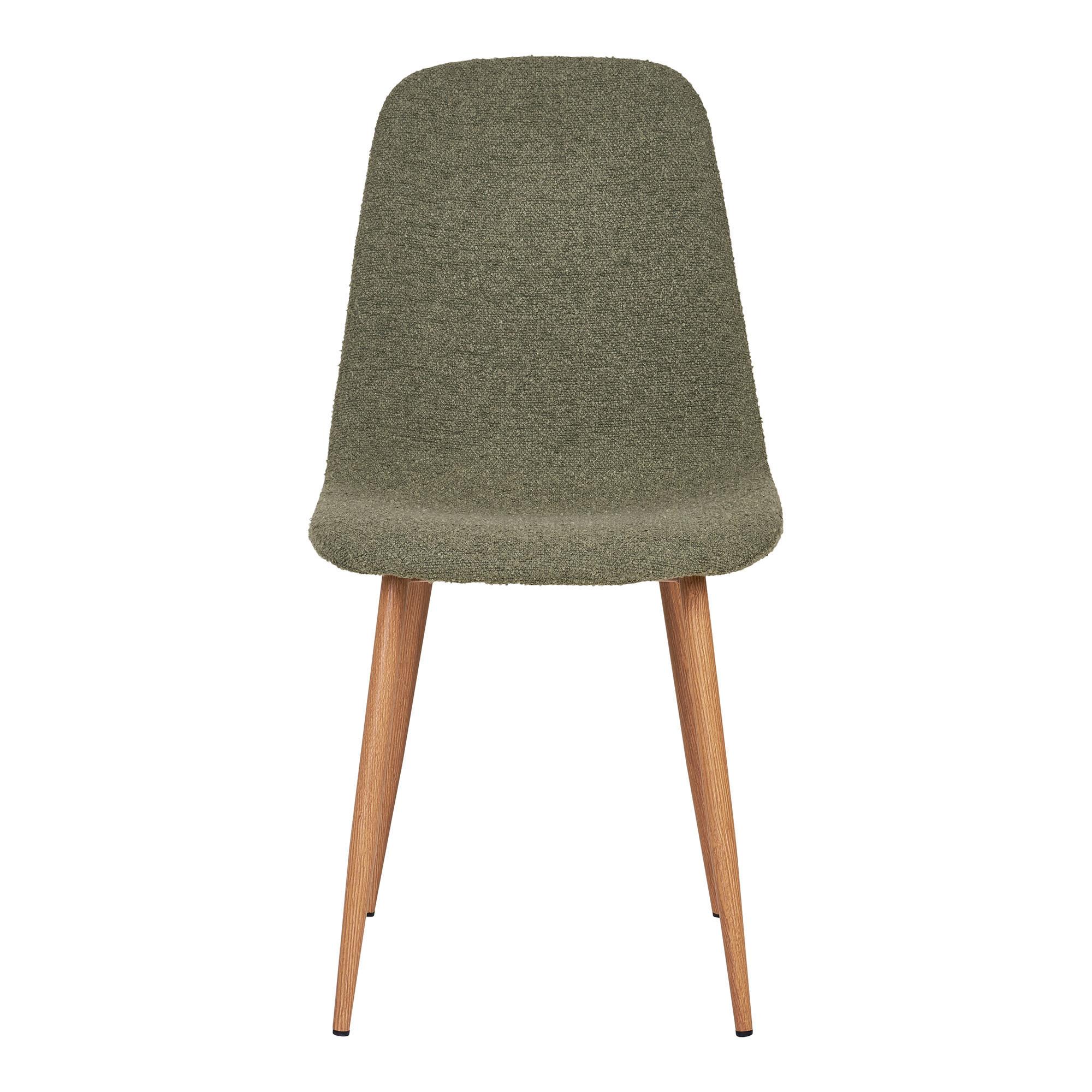 Stuhl-set Stockholm Dunkelgrün B: 44 Cm - Dunkelgrün/Naturfarben, MODERN, Holzwerkstoff/Textil (44/86/54cm) - MID.YOU