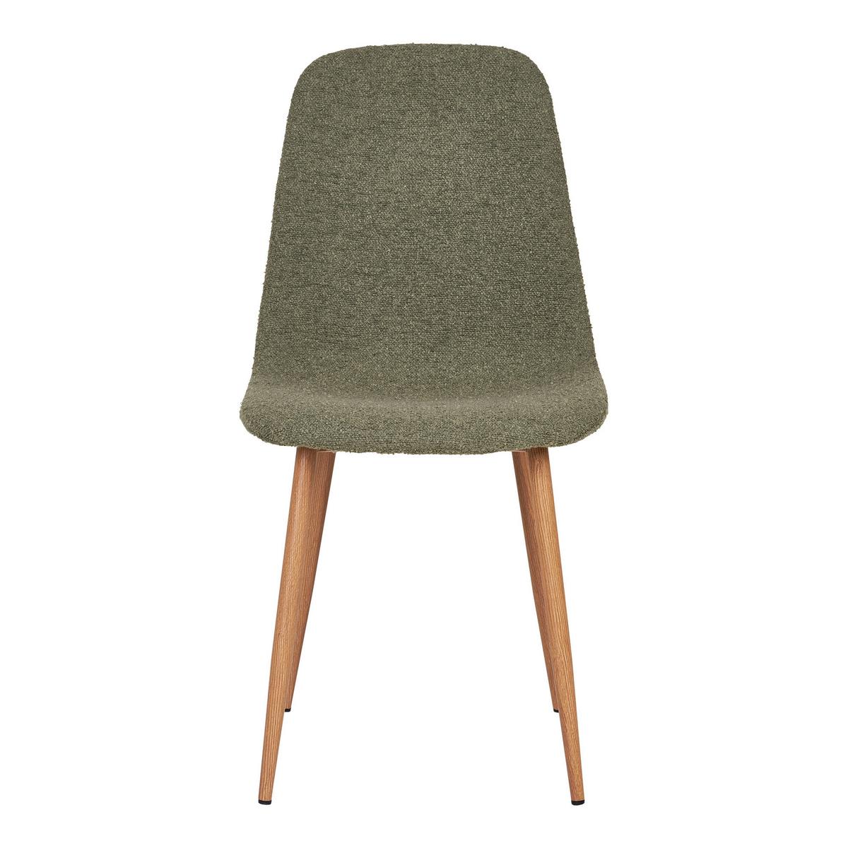 Stuhl-set Stockholm Dunkelgrün B: 44 Cm - Dunkelgrün/Naturfarben, MODERN, Holzwerkstoff/Textil (44/86/54cm) - MID.YOU