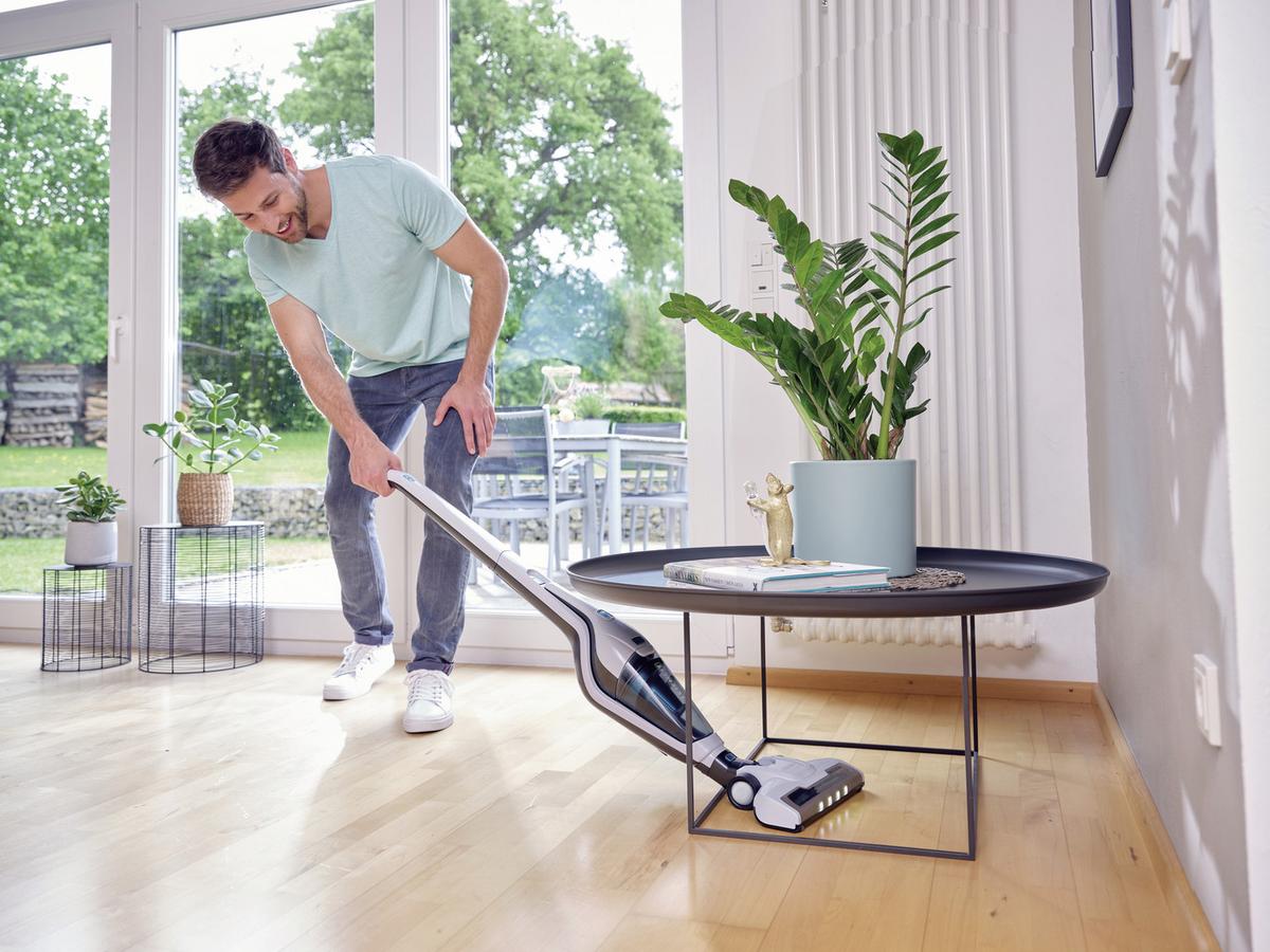 Akku-staubsauger Beutellos Mit 2-In-1 Funktion - Türkis/Weiß, Basics, Kunststoff (27/72,5/21cm) - Leifheit