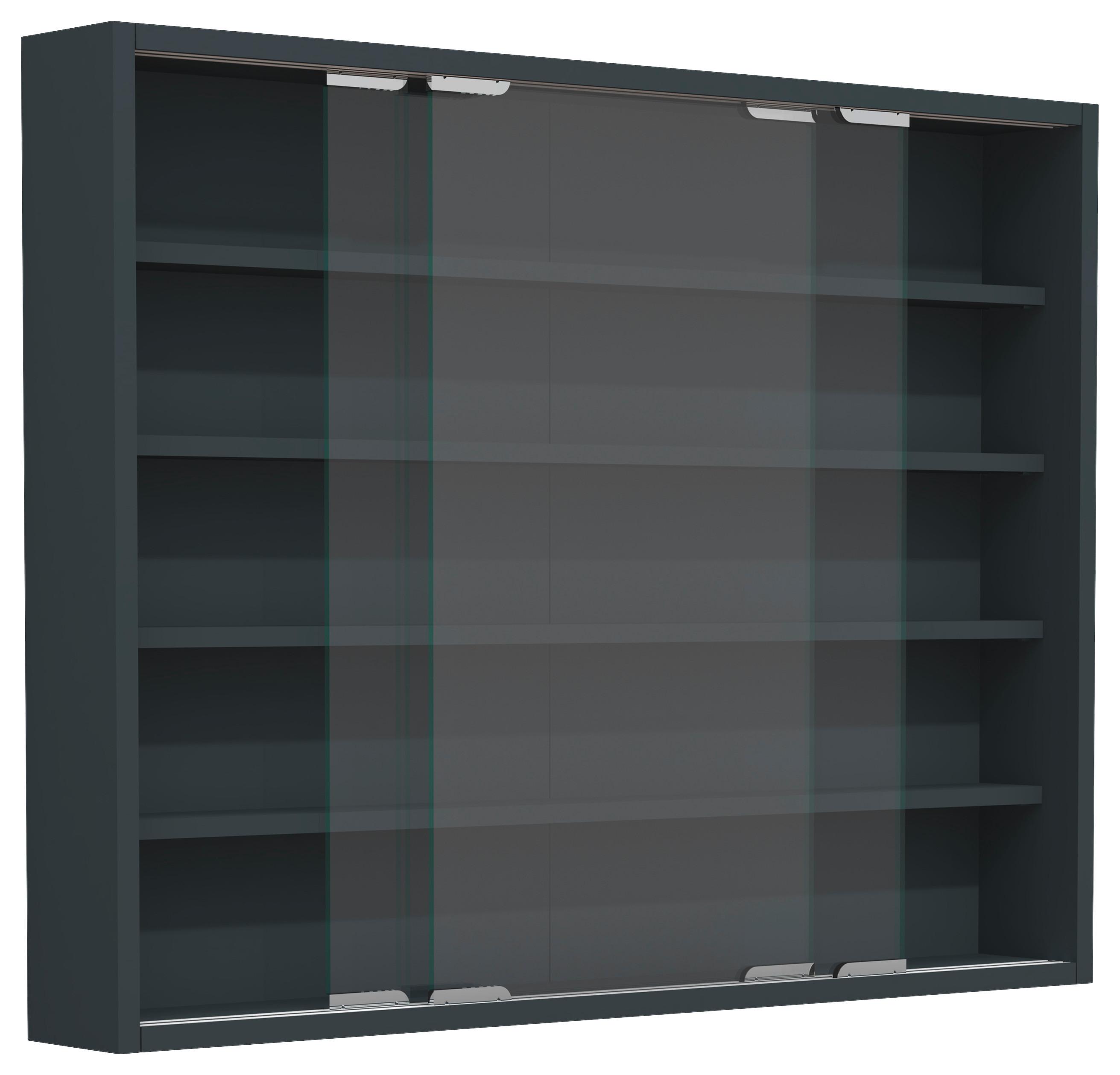 Hängevitrine Agisa L B: 77 cm Anthrazit