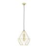Závesná lampa Skelleton 30/110 cm, 60 Watt - zlatá, kov (30/110cm) - Modern Living