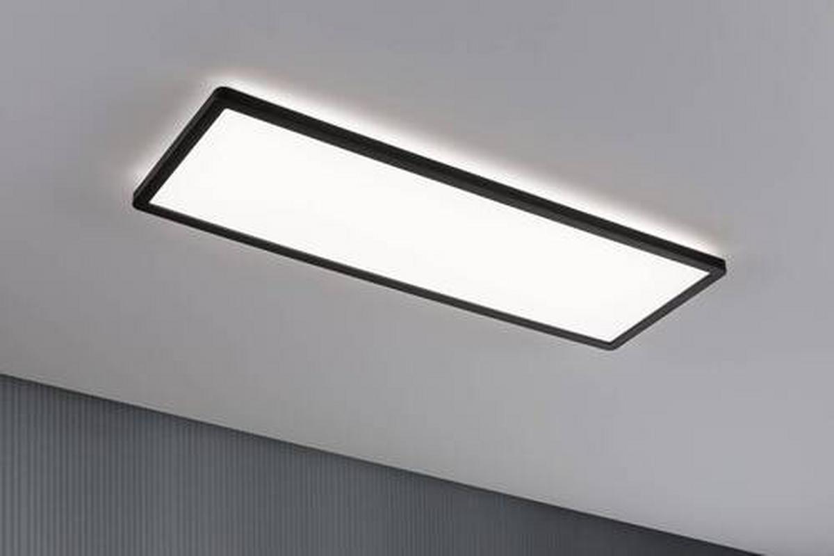 LED-Paneel L: 58 cm dimmbar - Schwarz, Basics, Kunststoff (58/20cm) - Paulmann