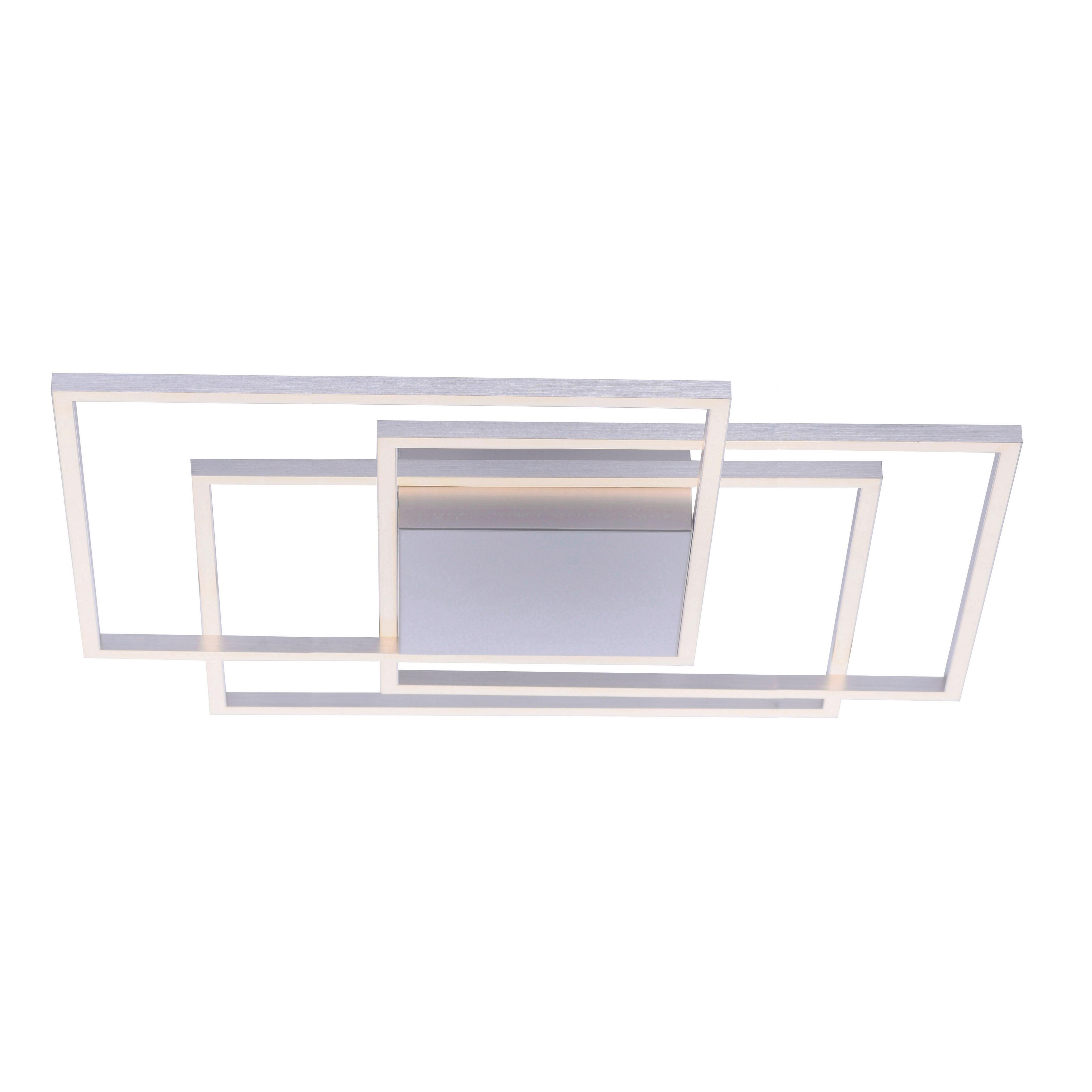 LED-Deckenleuchte Inigo L: 75 cm mit Memory-Funktion - Silberfarben, Design, Kunststoff/Metall (75/75/7cm) - Paul Neuhaus