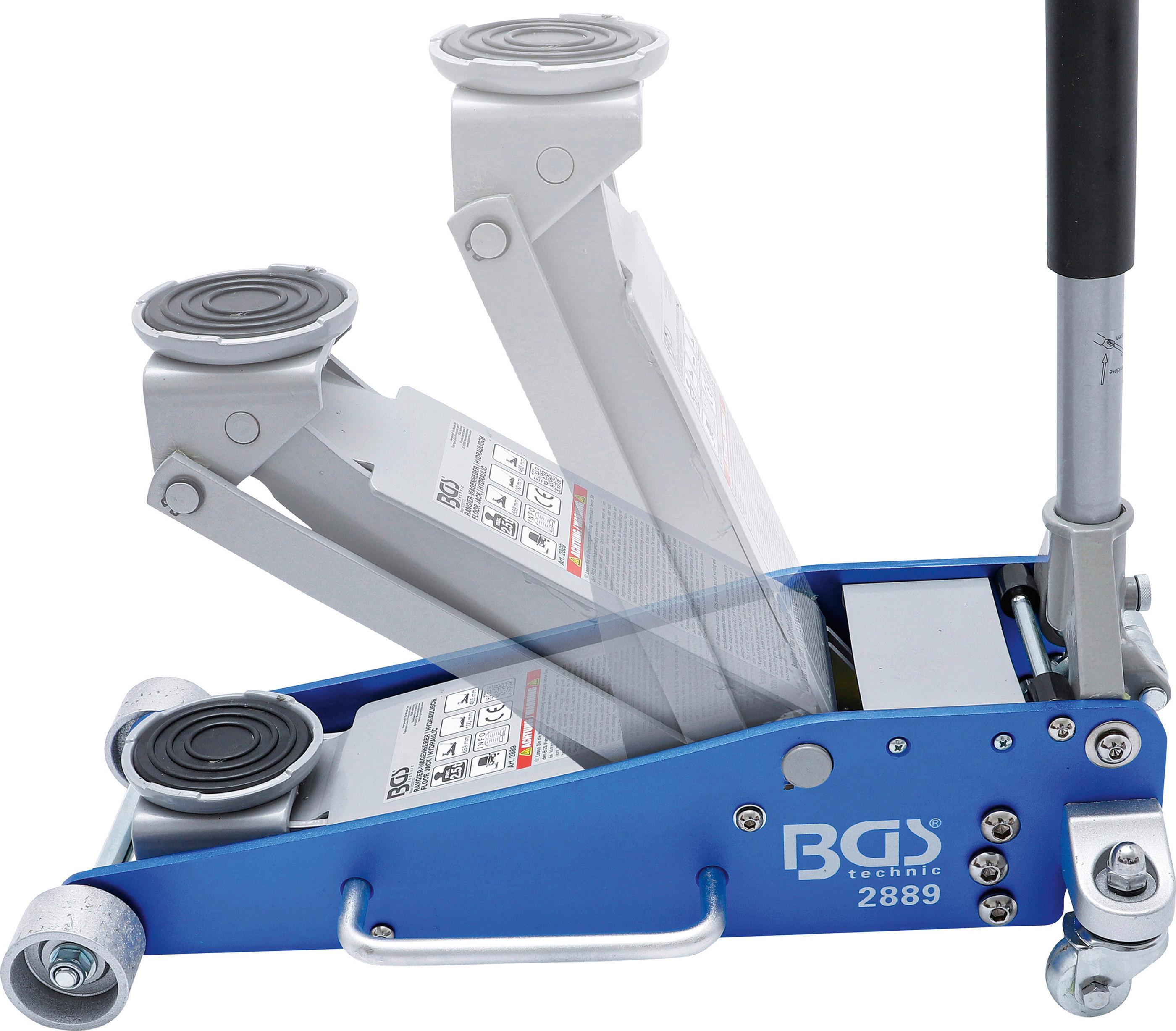 Rangier-wagenheber Hydraulisch Blau/silberfarben B: 36,2 Cm - Blau/Silberfarben, Basics (74,7/36,2/21,3cm)